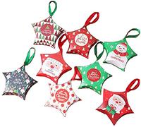 NOVAGO - Juego de 8 mini cajas de regalo, joyas, caramelos, grageas de cartón de papel con motivos (multicolor 6)