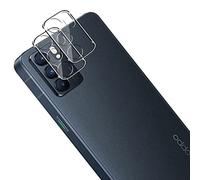 NOVAGO Oppo Reno 6 5G - Juego de 2 protectores de cristal templado ultrarresistentes para la parte de la cámara