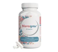 Novagras de Margan Biotech, 90 cápsulas | Zinc | Cromo | Ácido Linoleico | Alfa-Lipoico | Ácido Hidroxicítrico | Vitamina B6 | Extractos vegetales | Complemento equilibradas de control de peso
