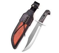 Novahaven Cuchillo Bowie de Acero D2, Hoja Fija de 15 Pulgadas