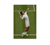 Novak Djokovic - Lienzo impermeable para pared, impresión HD resistente a los rayos UV, adecuado para salas de estar y pasillos, es un gran regalo, estilo sin marco, 60 x 90 cm