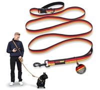 NOVAKRAFT Correa para perro - Correa de mano alzada resistente, ajustable sin niveles, 1,7 - 2,8 m, reflectante, resistente y cómoda, para diferentes razas de perros