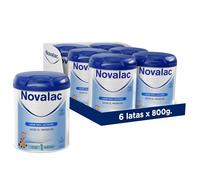 Novalac 1 - Leche en polvo de Iniciación para Bebés 0-6 Meses. Contribuye al normal desarrollo. Fórmula Elaborada con Pediatras rica en DHA - 6 x 800 g