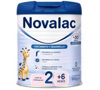 Novalac 2 Leche de Continuación en Polvo 6-12 Meses, 800 g | Elaborada con Pediatras, Desarrollo Cognitivo, Desarrollo Visual, Leche en Polvo, Fórmula Infantil