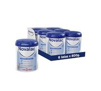 Novalac 2 - Leche en polvo de Continuación 6-12 Meses. Contribuye al normal desarrollo cognitivo y visual del bebé. Fórmula Elaborada con Pediatras rica en Hierro y en DHA - 6 x 800 g