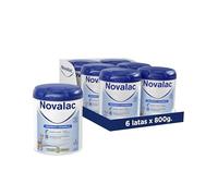 Novalac 3 - Leche en polvo de Continuación 1-3 Años. Contribuye al normal desarrollo cognitivo y de los huesos del bebé. Fórmula rica en Calcio, Yodo y Vit D - 6 x 800 g
