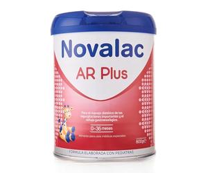 Novalac AR Plus - Leche en Polvo para Regurgitaciones y Reflujo Gastroesofágico, Alimento para Usos Médicos Especiales, con Almidón de Tapioca y Aceite de Soja, Apto para Bebés de 0 a 36 Meses - 800 g