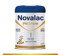 Novalac Premium 1 - Leche en polvo de Iniciación para bebes 0-6 Meses. Contribuye al normal desarrrollo de tu Bebé. Fórmula Elaborada con Pediatras rica en DHA - Leche para Lactantes - 800 g