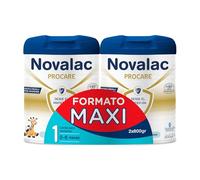 Novalac Procare 1 - Maxi Pack Leche de Iniciación para Lactantes 0-6 Meses, Contribuye al Desarrollo Normal y del Sistema Inmunitario del Bebé, Elaborada con Pediatras Rica en DHA - 2 x 800 g