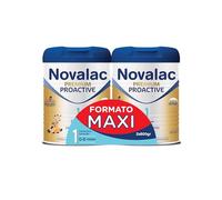 Novalac Premium Proactive 1 Maxi Pack Leche de Iniciación para Lactantes 0-6 Meses, Contribuye al Desarrollo Normal y del Sistema Inmunitario del Bebé, Elaborada con Pediatras Rica en DHA - 2 x 800 g