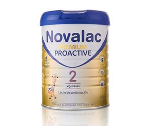 Novalac Premium Proactive 2 Leche Continuación 6-12 Meses. Contribuye Desarrollo Normal y Sistema Inmunitario del Bebé. Fórmula Elaborada con Pediatras con Hierro, DHA, Vit A, C y D - 800 g