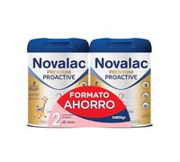 Novalac Premium Proactive 2 Pack Ahorro Leche Continuación 6-12 Meses, Contribuye Desarrollo Normal y Sistema Inmunitario del Bebé, Elaborada con Pediatras con Hierro, DHA, Vit A, C y D - 2 x 800 g