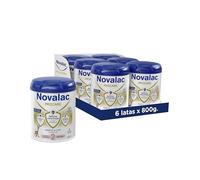 Novalac Proactive 2 - Leche en Polvo Infanti, Apoya el Sistema Inmunitario, con DHA, Vitaminas y Zinc, Fórmula Elaborada con Pediatras, Bebés de 6-10 Meses - 6 x 800 g