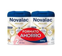 Novalac Procare 2 Pack Ahorro Leche Continuación 6-12 Meses, Contribuye Desarrollo Normal y Sistema Inmunitario del Bebé, Elaborada con Pediatras con Hierro, DHA, Vit A, C y D - 2 x 800 g