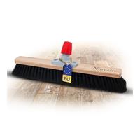 Novaliv Escoba de Pelo Natural 60 cm Sin Mango - Crin Negra, Suave y Fina - Grande para Habitación