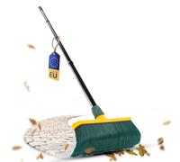 Novaliv Premium con Mango de 40 cm, Escoba de Cerdas Curvas, Cabezal de Plástico para Jardín, Césped Artificial y Camping - Rascadora Especial