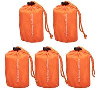NovaMedic Saco de Dormir de Supervivencia de Emergencia, Paquete de 5, 84 x 36 Pulgadas, Saco térmico Impermeable para Camping, Senderismo, Actividades al Aire Libre, Actividades y Viajes, Duradero,