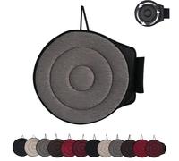 Novanests Seat Cushion, Nova Nest 360 Rotating Seat Cushions for Car, Car Cushions for Driving, Ergonomic Office Chair Cushion, Non-Slip, Comfortable Long Sitting (Grey,Circle)