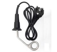 Novanetus Calentador GTN0.5 Calefactor de inmersión 0,5 kW 500 W 230 V de ACERO INOXIDABLE, Hervidor eléctrico de viaje, color negro (sin bolsa)