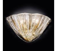 Novaresi Aplique Alba, vidrio, chapado oro de 24 quilates
