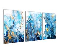 Novart Set de Decoración de Pared con Cuadros Abstracto Cuadro - LISTO PARA COLGAR - No Necesita Marco - Dormitorio Salón Cocina - N035536a