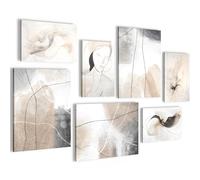 Novart Set de Decoración de Pared con Cuadros Moderno Cuadro - LISTO PARA COLGAR - No Necesita Marco - Dormitorio Salón Cocina - N028671a