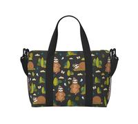 Novastar Bolsa de mano para laptop para el trabajo de las mujeres - Divertidos perezosos en el bosque, bolsas de fin de semana para mujeres, viajes, bolsa de gimnasio para mujeres y hombres, bolsas de