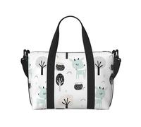 Novastar - Bolsa de mano para portátil para mujer, trabajo - Bohemia lindo árbol de erizo para la noche bolsas de fin de semana para mujeres viajes, bolsa de gimnasio para mujeres y hombres, bolsas de