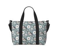 Novastar - Bolsa de mano para portátil para mujer, trabajo - Divertida y linda vaca blanca margarita bolsa de fin de semana para mujeres, viajes, bolsa de gimnasio para mujeres y hombres, bolsas de