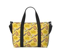 Novastar - Bolsa de mano para portátil para mujer, trabajo - Huevo de queso, estampado de tocino, color amarillo, para mujer, viajes, bolsa de gimnasio para mujeres y hombres, bolsas de viaje cruzadas