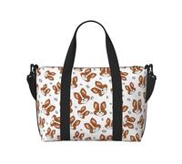 Novastar - Bolsa de mano para portátil para mujer, trabajo - Lindo Corgi perro durante la noche bolsas de fin de semana para mujeres, viajes, bolsa de gimnasio para mujeres y hombres, bolsas de viaje