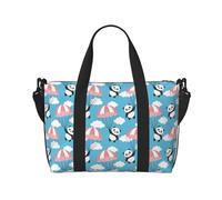 Novastar - Bolsa de mano para portátil para mujer, trabajo - Panda Flying in the Sky Bolsas de fin de semana para mujer, viajes, bolsa de gimnasio para mujeres y hombres, bolsas de viaje cruzadas para
