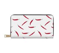 Novastar Carteras delgadas de cuero para mujeres y hombres, cartera de tarjetas de chile seco para mujeres y hombres con cremallera