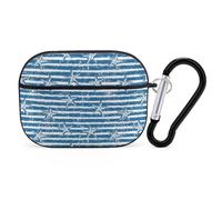 Novastar Funda compatible con Airpods Pro de 2ª generación, bonita funda compatible con Airpods Pro, funda con diseño de océano a rayas compatible con Airpods Pro 2