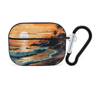 Novastar Funda compatible con Airpods Pro de 2ª generación, bonita funda compatible con Airpods Pro, funda Serene Ocean Sunset compatible con Airpods Pro 2