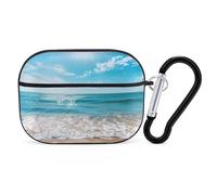 Novastar Funda compatible con Airpods Pro de 2ª generación, bonita funda compatible con Airpods Pro, funda Sunny Ocean Waves compatible con Airpods Pro 2