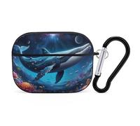 Novastar Funda compatible con Airpods Pro de 2ª generación, bonita funda compatible con Airpods Pro, funda colorida de ballena oceánica compatible con Airpods Pro 2