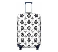 Novastar Funda protectora para equipaje, suave con diseño de cabeza de lobo para maletas de 45,7 a 53,3 cm