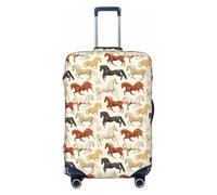 Novastar Funda protectora para equipaje, suave, con estampado de caballo corriendo, para maleta de 45,7 a 53,3 cm