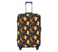 Novastar Funda protectora para equipaje, suave y fresca con estampado de llama de fénix, para maletas de 18 a 21 pulgadas