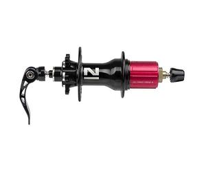 NOVATEC 4in1 discbrake reart hub, 24 Holes, polishing Anodized Black, Old 100 mm, w/oQR, axle 10x142 mm, for Shimano 11s Cassette (w/Spacer for 8/9/10s) Each in Box