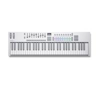 Novation Launchkey 61 White [MK4]: controlador de teclado MIDI con 61 teclas semicontrapesadas e integración con DAW. Modos Chord y Scale, pads de percusión, arpegiador y software de creación musical
