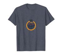 Novato de Primer Grado: Adorable Emblema Escolar para niños Camiseta, Hombre, Azul Jaspeado, M