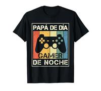 Novato Originales Papá Gamer Prácticas Divertido Futuro Anuncio Embarazo Camiseta Hombre S Black Manga Larga Jersey Cuello Crew T-Shirt Size S