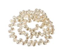 Novborcz - 98 piezas de lágrimas de cristal - 8 x 9 mm perforadas en la parte superior, candelabros, colgantes, proyectos de bricolaje, aretes, collares, pulseras para hacer joyas, decoraciones