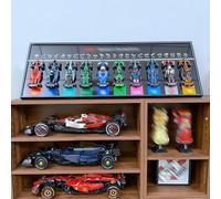 NOVDA Marco de exhibición compatible con Speed Champions F1 10 Cars 77242-77251, tablero de pared de 43.31 x 15.75 pulgadas para salas de colección, salas de estar y oficinas (sin incluir modelos)