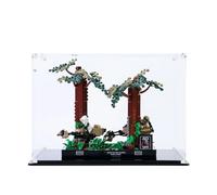 NOVDA Vitrina acrílica para Lego Endor Speeder Chase Diorama 75353, vitrina a prueba de polvo para Lego 75353, tamaño: 31 x 20 x 21 cm (modelo no incluido)