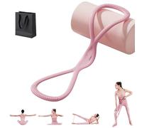 Novealcrbe Resistance Bands,Luminousdo Figure 8 Resistance Bands with Handles,Figure 8 Exercise Bands for Women Men,Tone Chest,Back & Glutes Effortlessly,In Just 10 Minutes/Day (Pink,25LB)