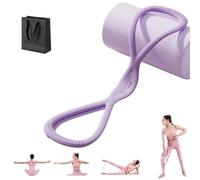 Novealcrbe Resistance Bands,Luminousdo Figure 8 Resistance Bands with Handles,Figure 8 Exercise Bands for Women Men,Tone Chest,Back & Glutes Effortlessly,In Just 10 Minutes/Day (Purple,25LB)