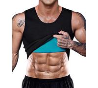 NOVECASA Chaleco Sauna Hombre Compresion de Neopreno Chaleco Modelador Camiseta Reductora para Adelgazante Sudoración Musculación (XL, Negro)